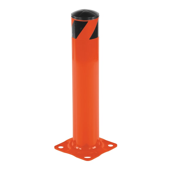 Vestil STEEL PIPE SAFETY BOLLARD 24"X4.5" ORNG BOL-24-4.5-OR - main